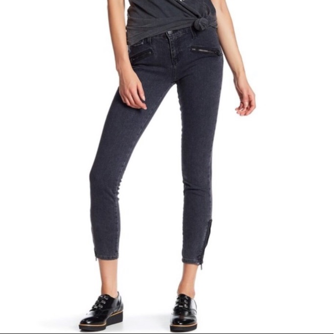 Current/Elliott The Zip Moto Evermore Jeans